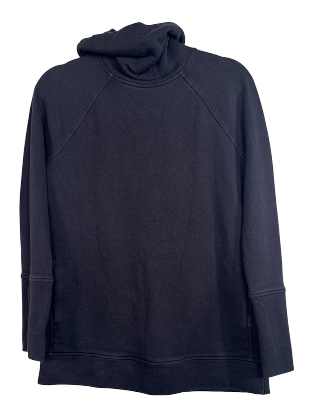 Lululemon Black Funnel Neck To You Tunic Sweater Womens 6 Athletic Casual Cozy
